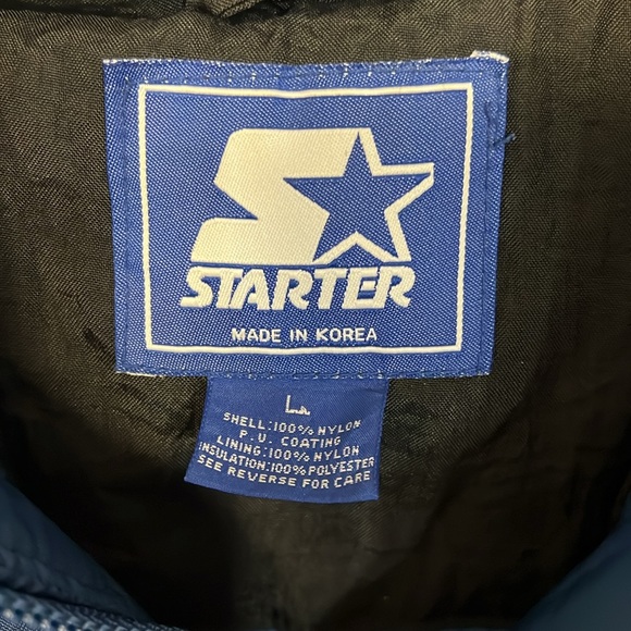 Vintage 90s Starter Half zip Duke Jacket Large - Picture 7 of 13